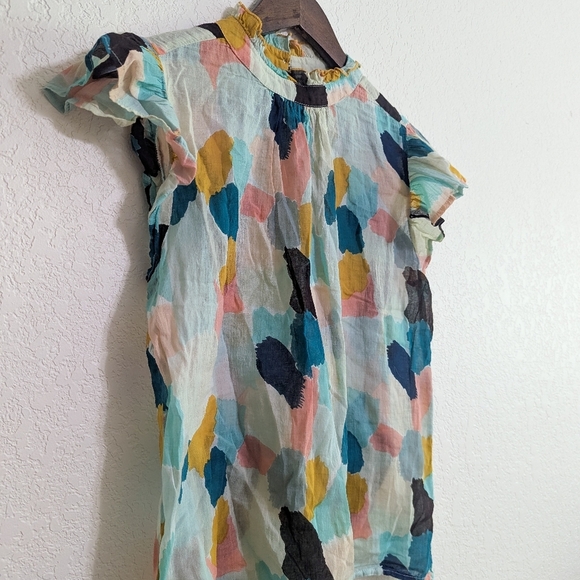 Anthropologie X THML Colorful Petal Sleeve Top - Picture 4 of 4